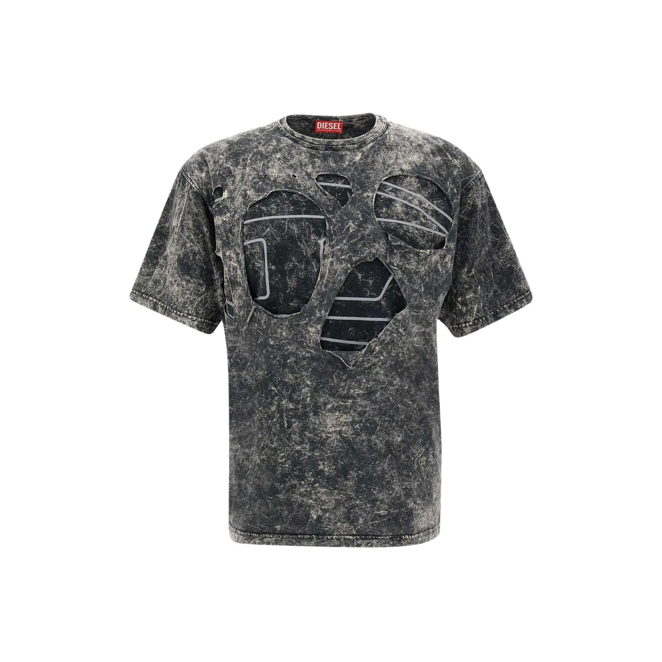 DIESEL T-Shirt Мужской Дымчатый Серый