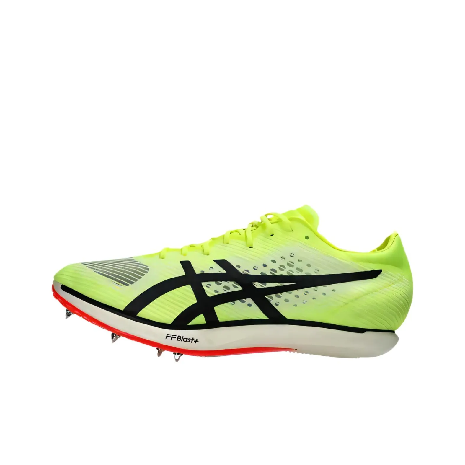 Asics COSMORACER MD 3 Устойчивый к истиранию Низкий Топ Беговые кроссовки Мужские Безопасность Желтый Черный