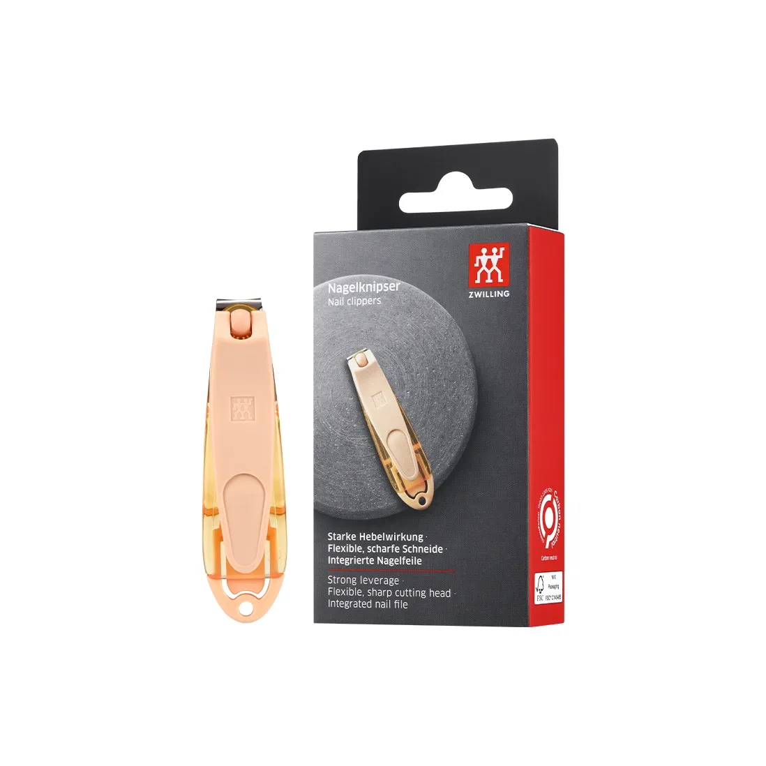 ZWILLING Оригинальный Импортный Клипер для Ногтей с Встроенным Съемным Файл для Ногтей 1 Splash Resistant Клипер для Ногтей