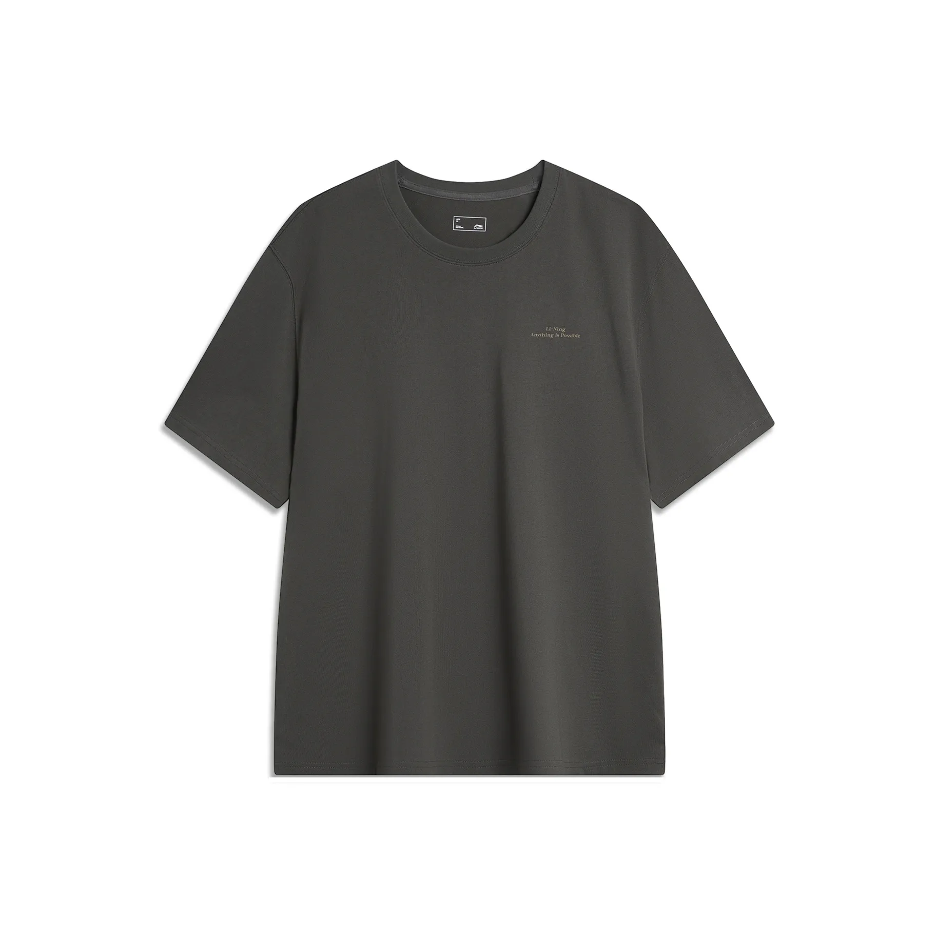 LiNing Weekend Youth Sports Fashion Collection T Shirt Unisex Obsidian Lime
