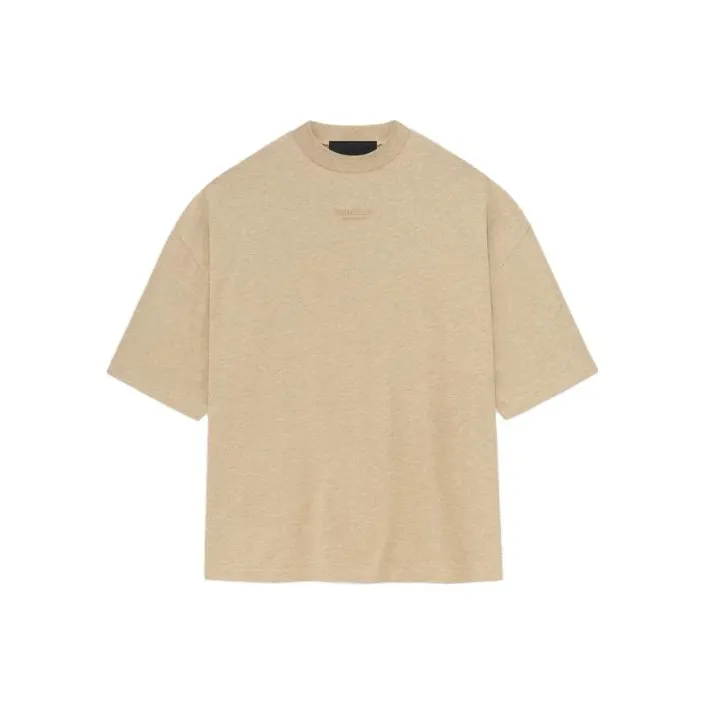 Fear Of God Essentials FW23 T-Shirt Мужской Золотое Облако Золотой Вереск