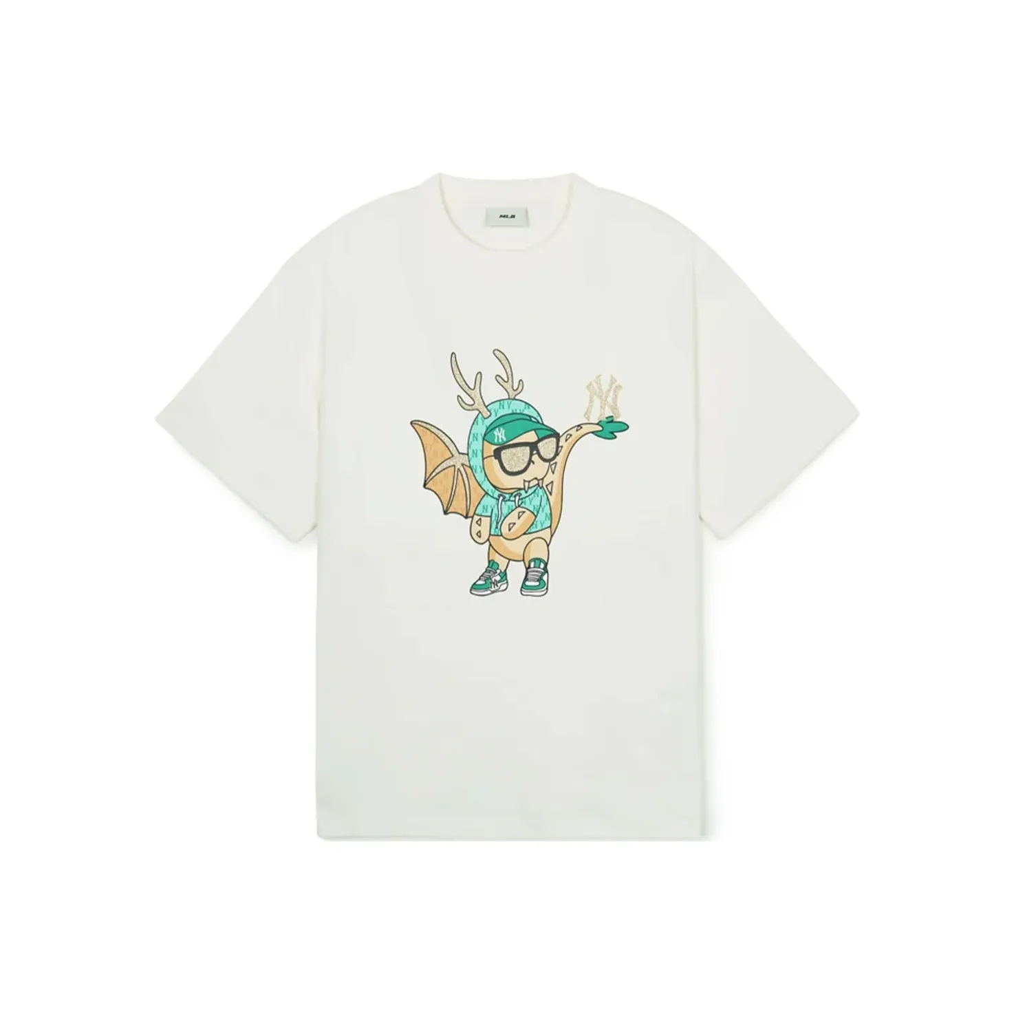 MLB New York Yankees Year Of The Dragon Limited Edition Collection SS24 Set in Sleeve T Shirt Unisex White