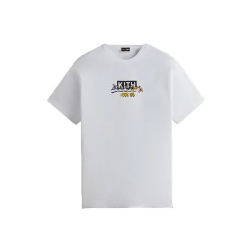Kith Дисней Co Бренд Белая Унисекс Футболка
