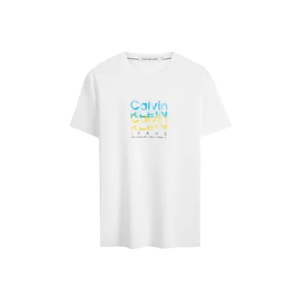 Calvin Klein T-Shirt Мужской Moon White