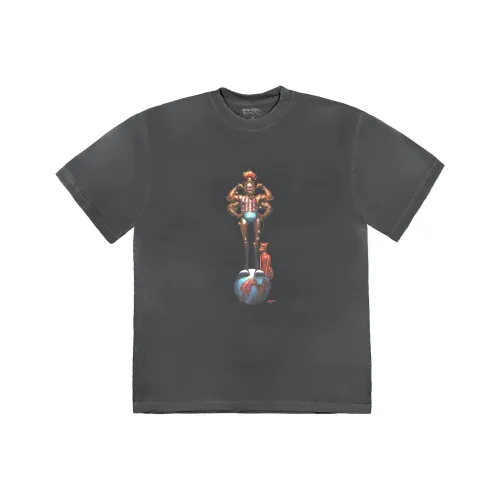 TRAVIS SCOTT Темно-серые Мужские Рубашки