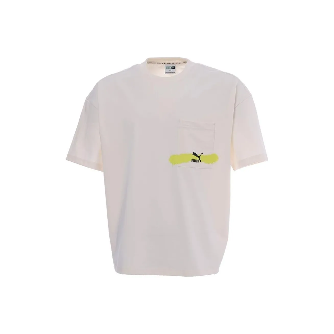 PUMA Graphic Boxy Graphic Boxy Tee T-Shirt Мужская Белая