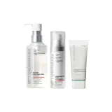 3종 세트: 도톰한 스킨 컬러 토너 205ml + 라이트 모이스처라이징 크림 50ml + 화이트 클레이 클렌저 100g