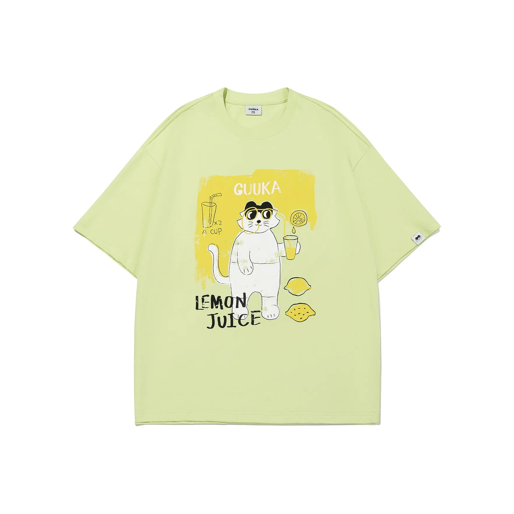 Guuka Short Sleeved T Shirts Unisex Neon Yellow