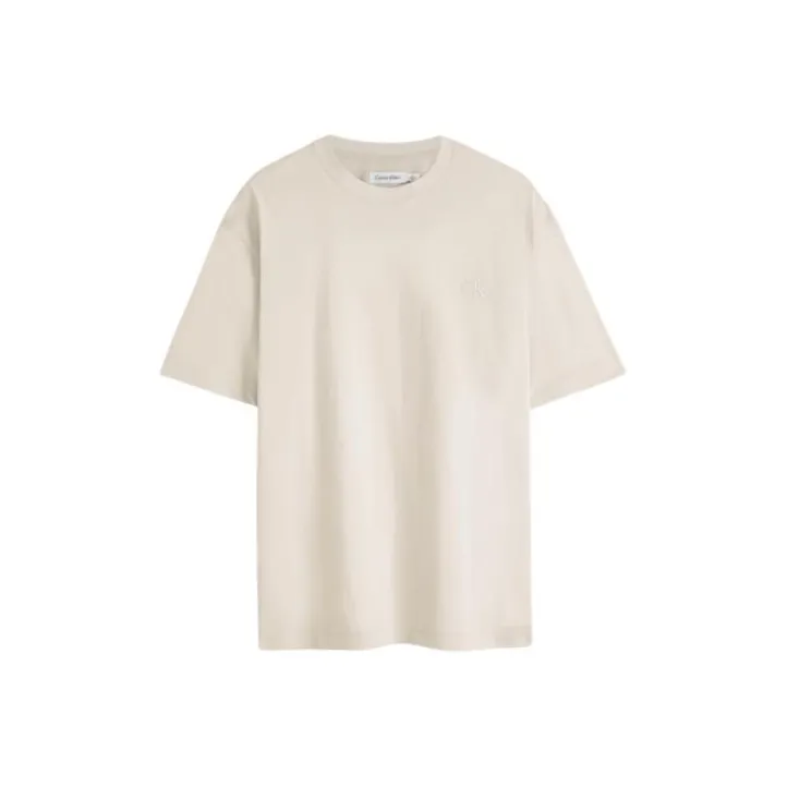 CALVIN KLEIN T Shirt Unisex Eggshell Color