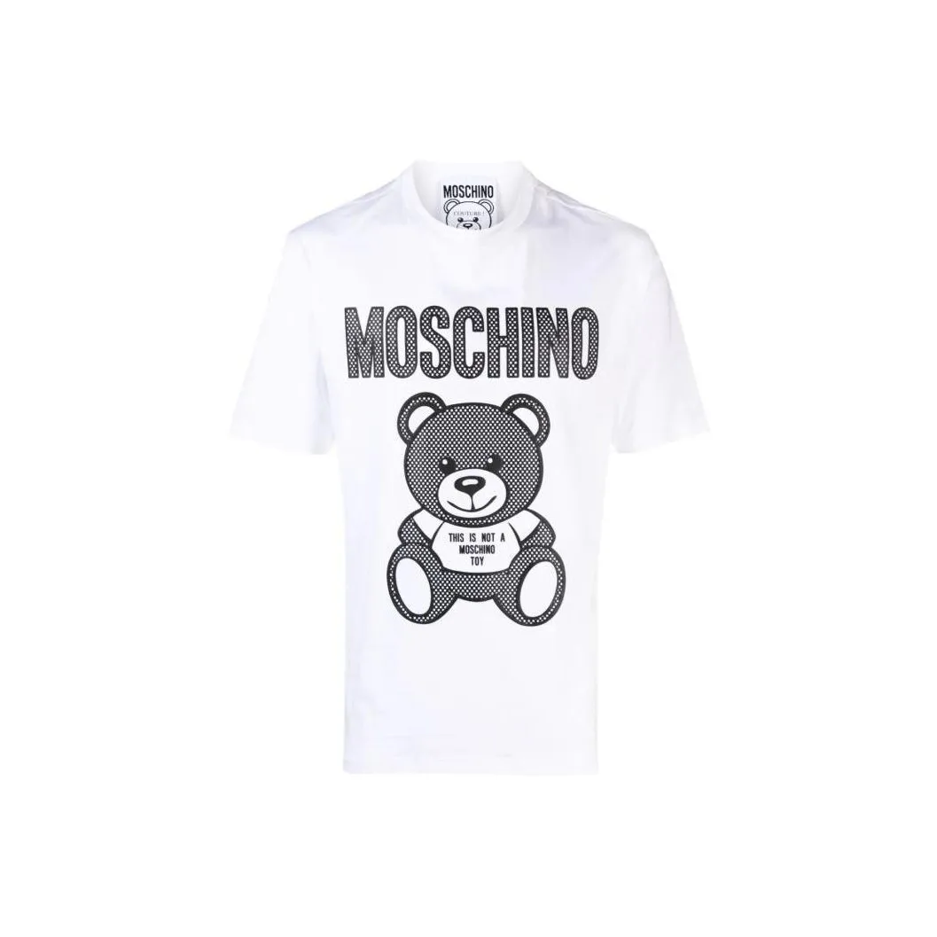 MOSCHINO Белая Мужская T-Рубашка