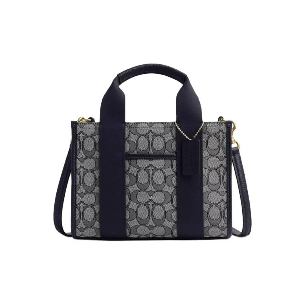 COACH Smith Личий зернистый кожа Тоут Сумка Сумка для покупок Сумка через плечо Сумка на одно плечо Средняя Женская Черная