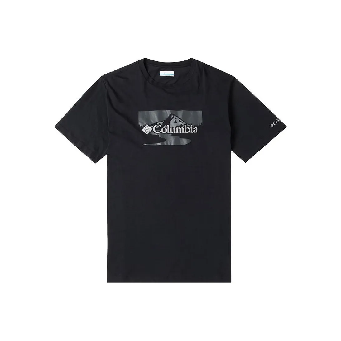 Мужская черная футболка с совместным брендом Columbia