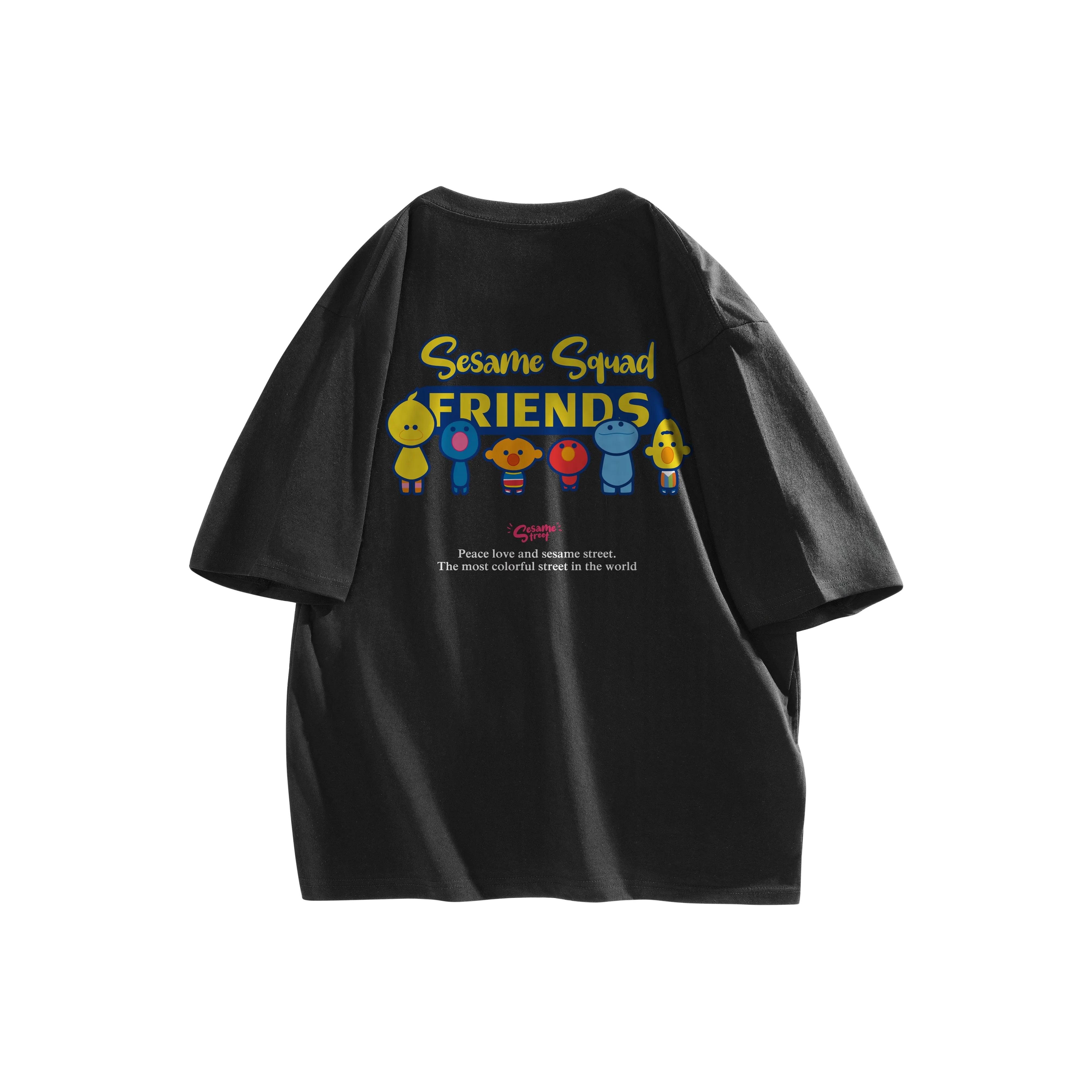 Улица Сезам T Рубашка Длинный рукав Унисекс