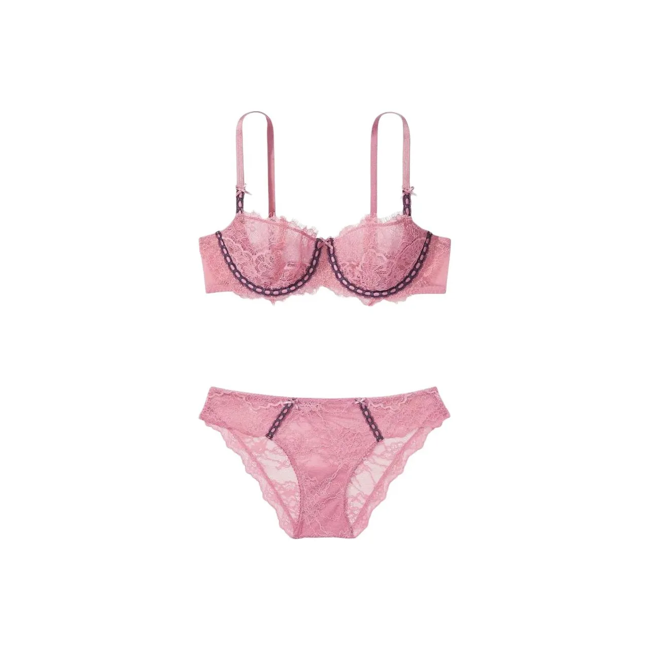 Victoria's Secret Комплект нижнего белья для женщин темно-розовый