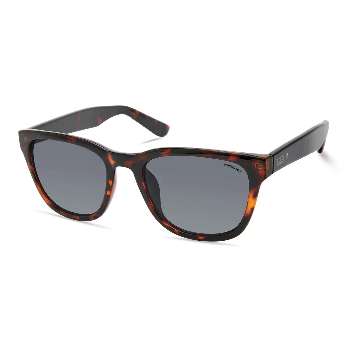 KENNETH joli cole Injection Molded Irregular Shape Sunglasses Men's Brown