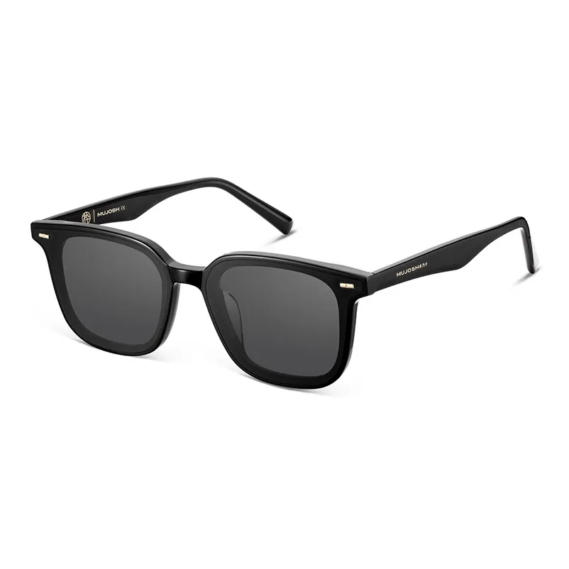 MUJOSH Plate Frame Square Driving Sunglasses For Sun Protection Unisex