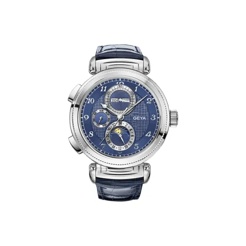 GEYA Механические Мужские Часы Movement 43 мм Синие