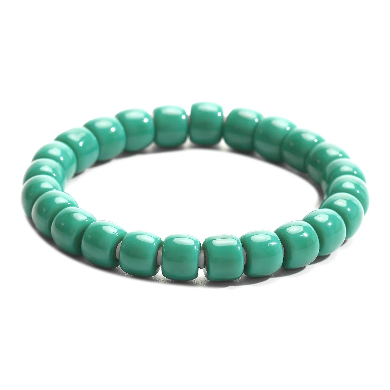 LIBALU Xueba Цветная глазурь Зодиакальный год Простое кольцо Бусина удачи Браслеты Унисекс