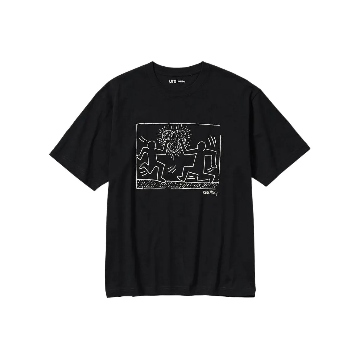 UNIQLO Drop Shoulder Sleeve T-Shirt Unisex Black