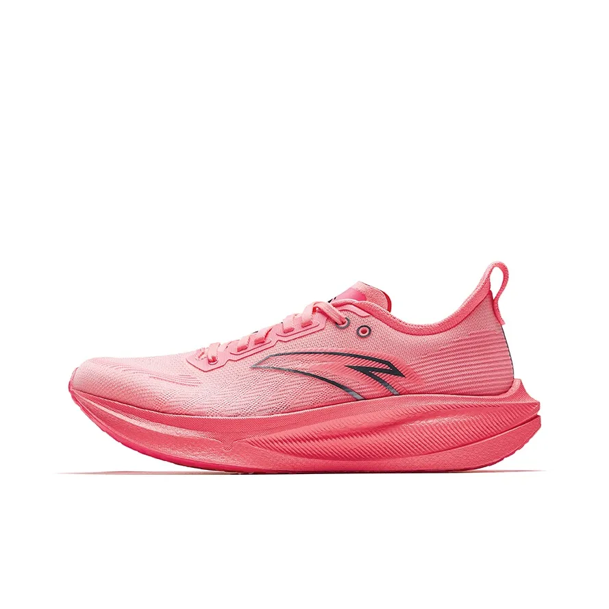 Anta Horsepower Anti Slip Wear Resistant Low Top Casual Running Shoes Men's Neon Pink