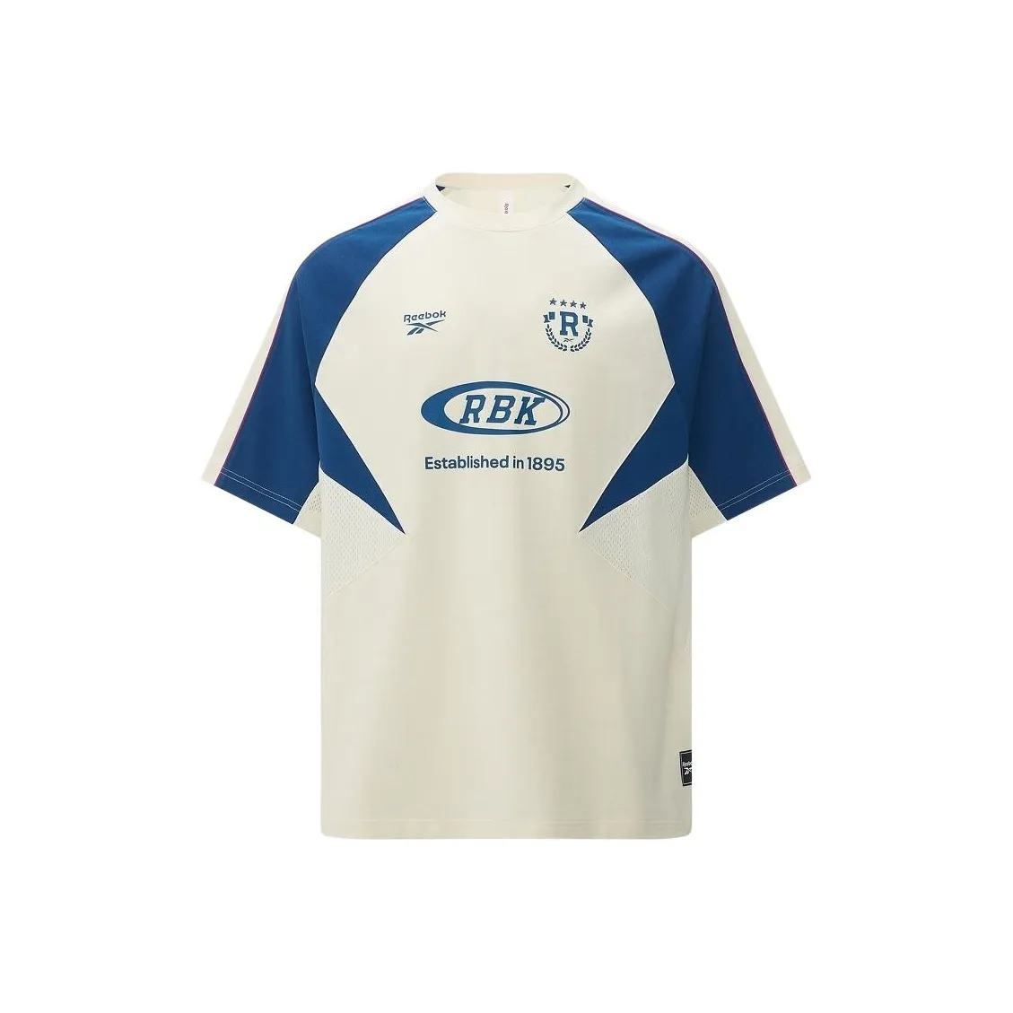 Reebok совместная футболка T Унисекс Бежевый Синий