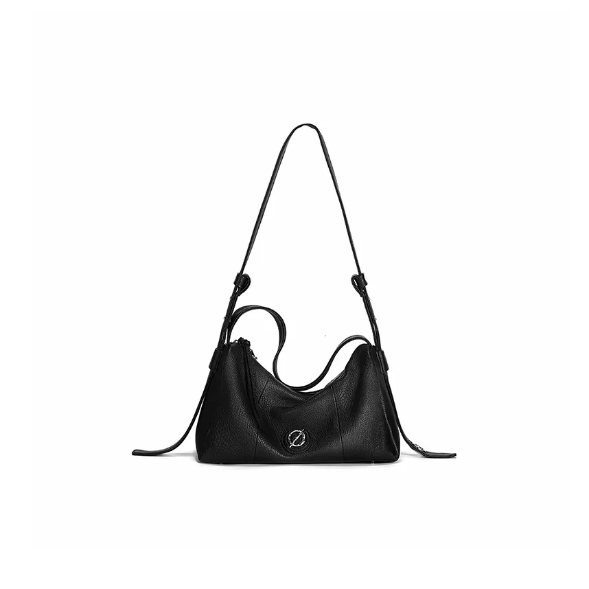 JELLYTOYBOY Растительное дубление Овчина Everything Сумка-подушка Сумка через плечо Сумка Обычный Женские Черный