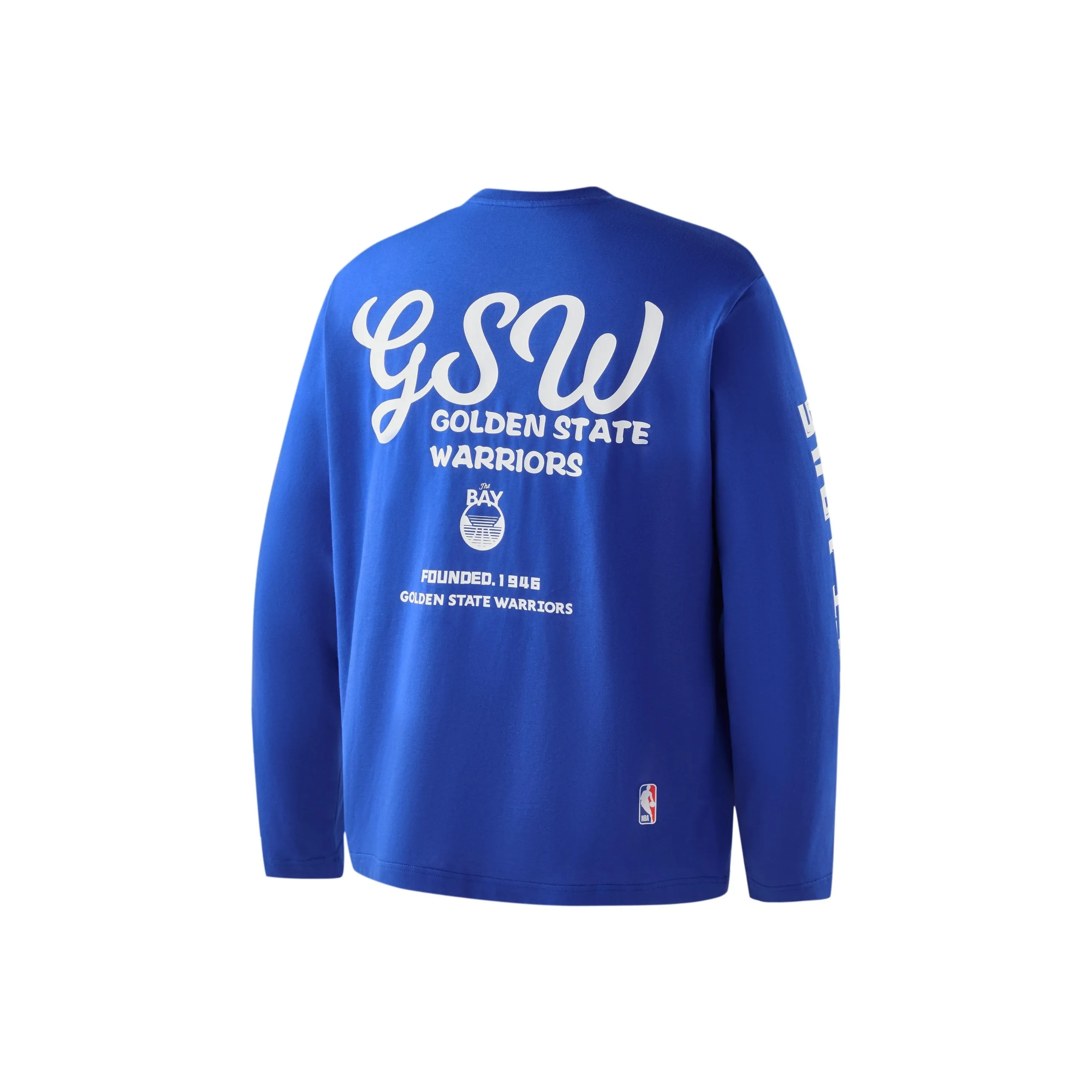 NBA T Shirt Golden State Warriors Unisex Klein Blue