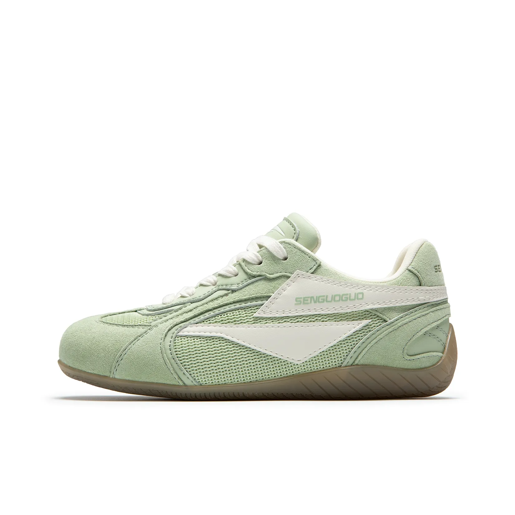 SENGUOGUO Противоскользящий Износостойкий Дышащий Низкий Топ Casual Унисекс Мятно-зеленый