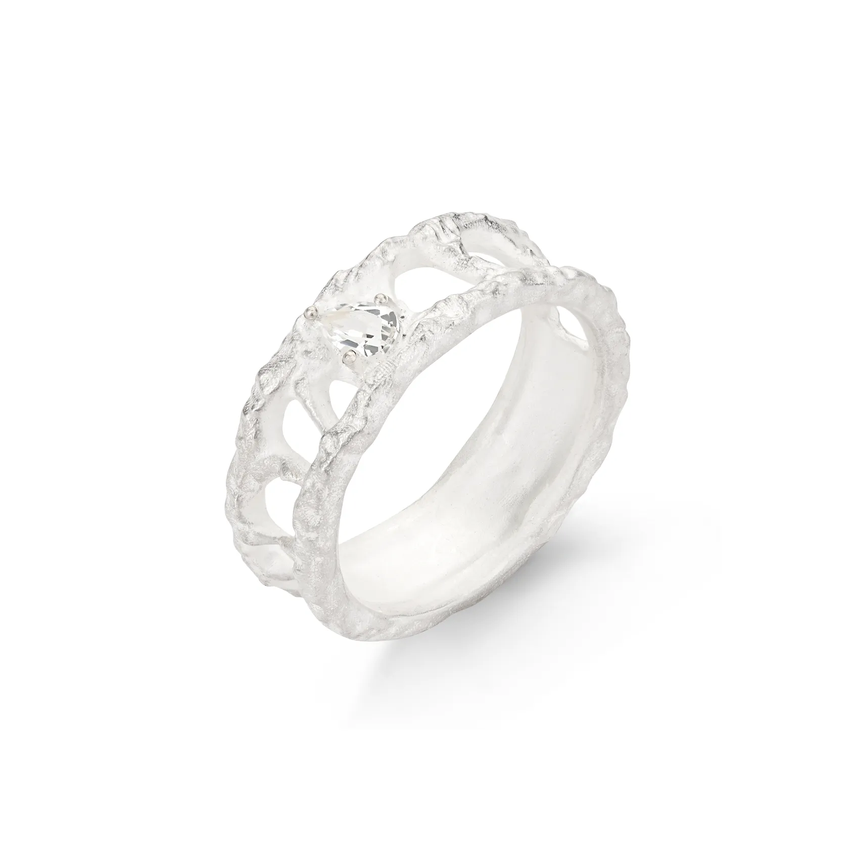 Empress 47 Concept S925 Silver Rings Unisex Silver White