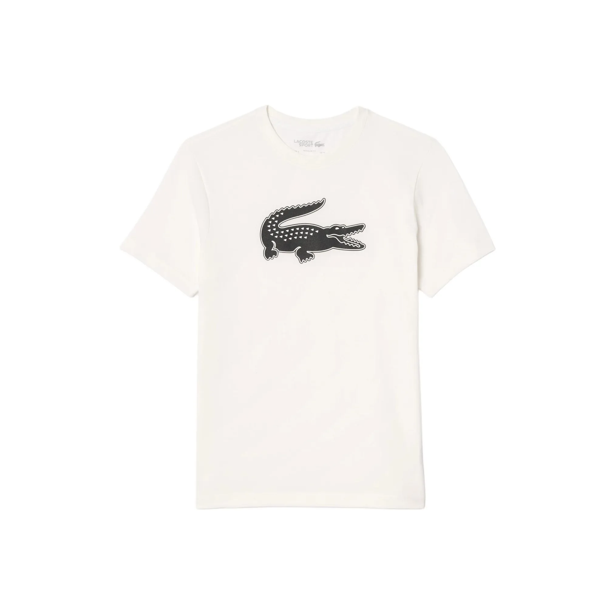 Рубашка T с коллаборацией LACOSTE Мужская Черная Белая