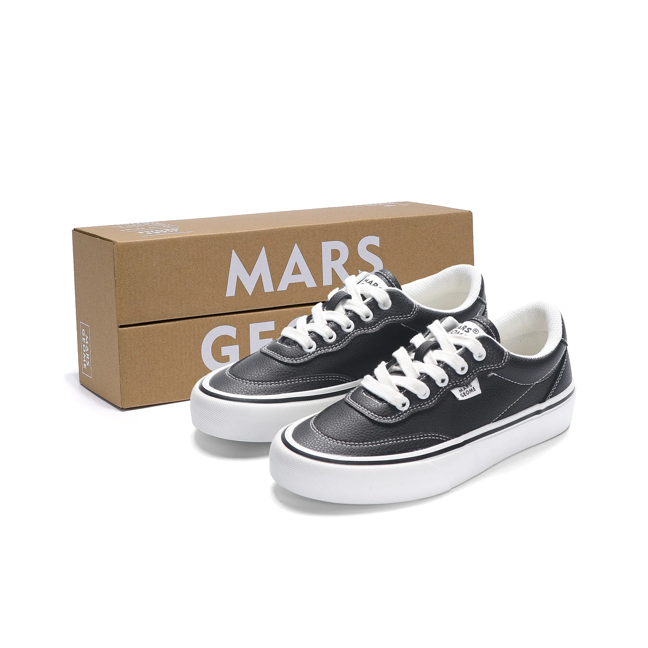 MARS*GEOME Slip-resistant Abrasion-resistant Low Top Кожаный верх Canvas Shoes Унисекс
