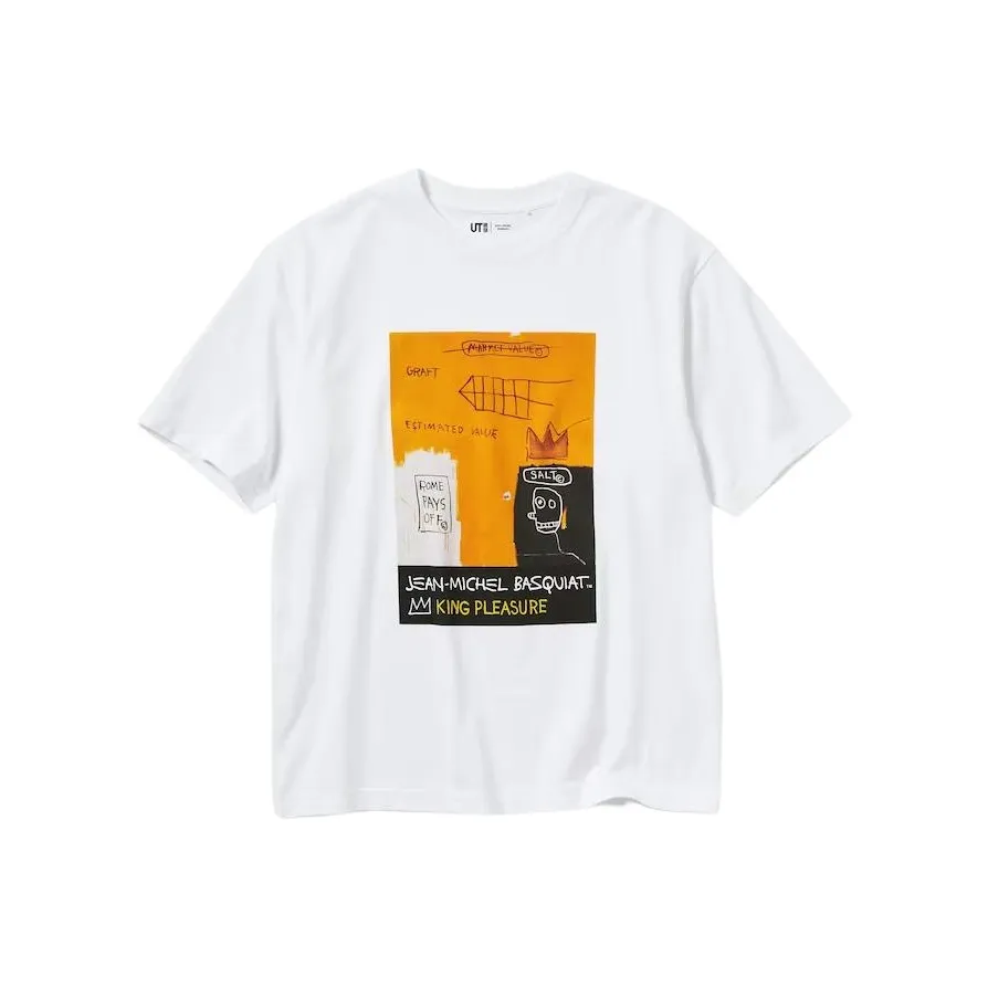 Jean michel Basquiat X UNIQLO Basquiat Collaboration T Shirts Unisex White