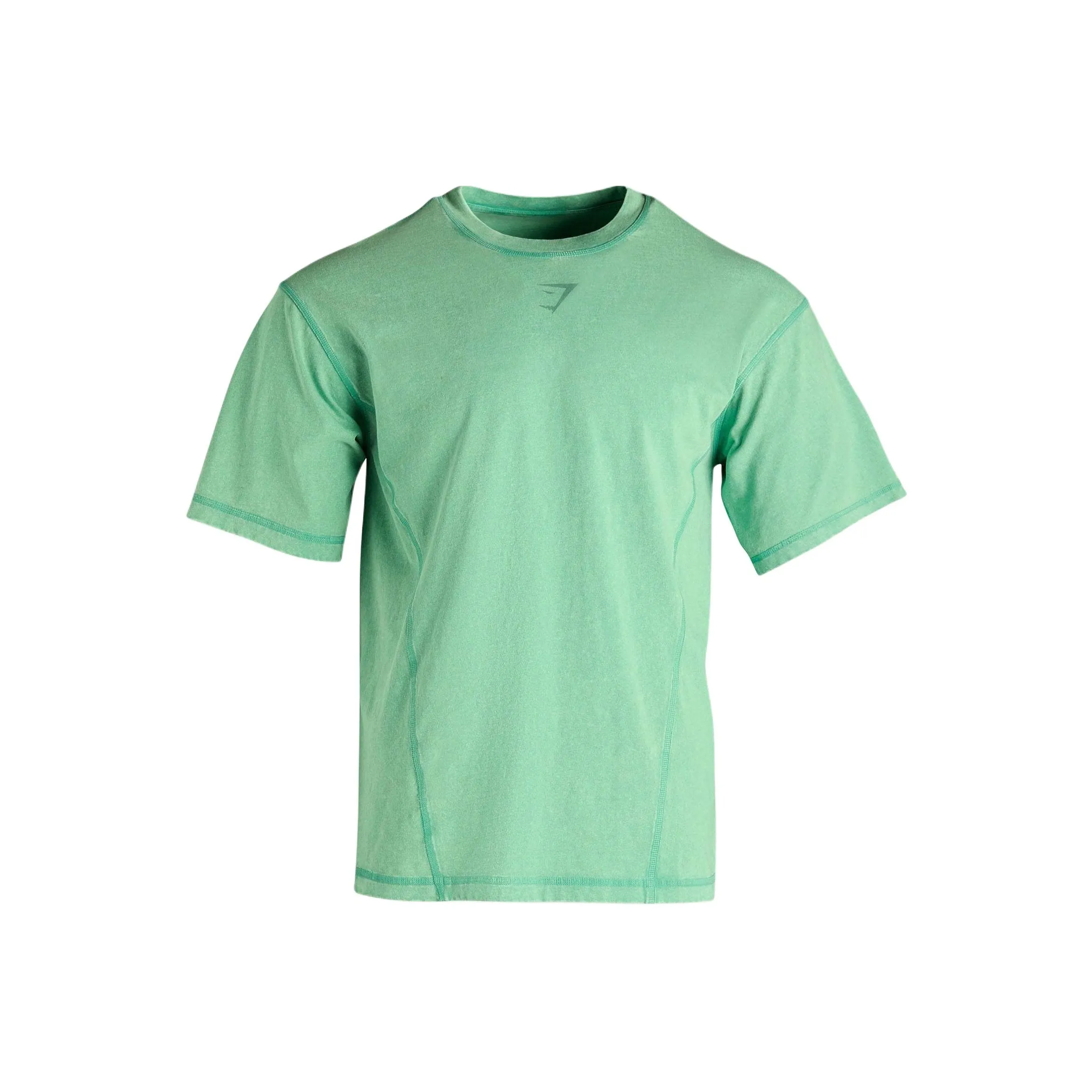 GYMSHARK Heritage Washed T-Shirt T-Shirt Men's Озерный зеленый