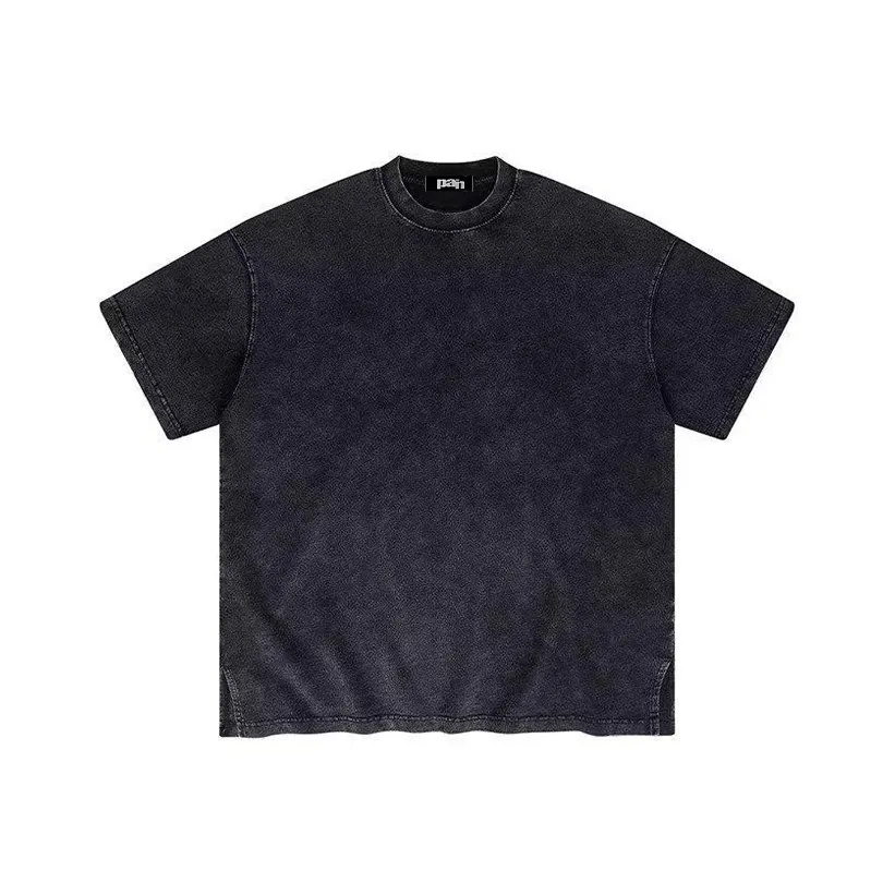 PAINWAKE T-Shirt Унисекс Выстиранный Черный