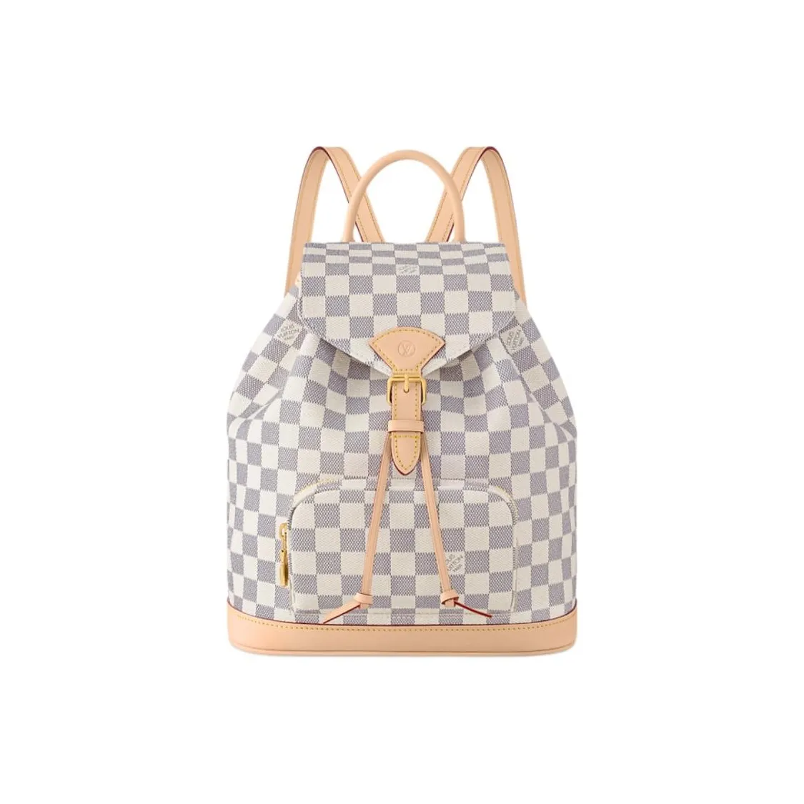 LOUIS VUITTON Montsouris Coated Canvas Backpack Trumpets Women's Ecru