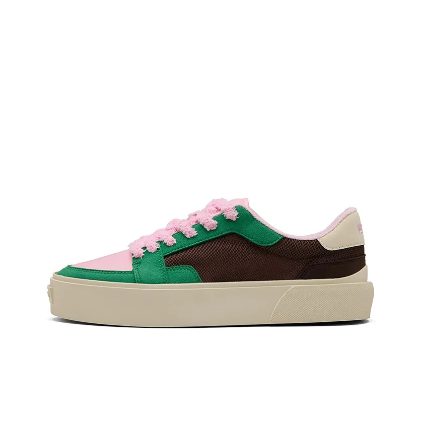 EQLZ EQUALIZER Противоскользящие устойчивые к истиранию низкие топовые скейтбордические кроссовки унисекс зеленый коричневый