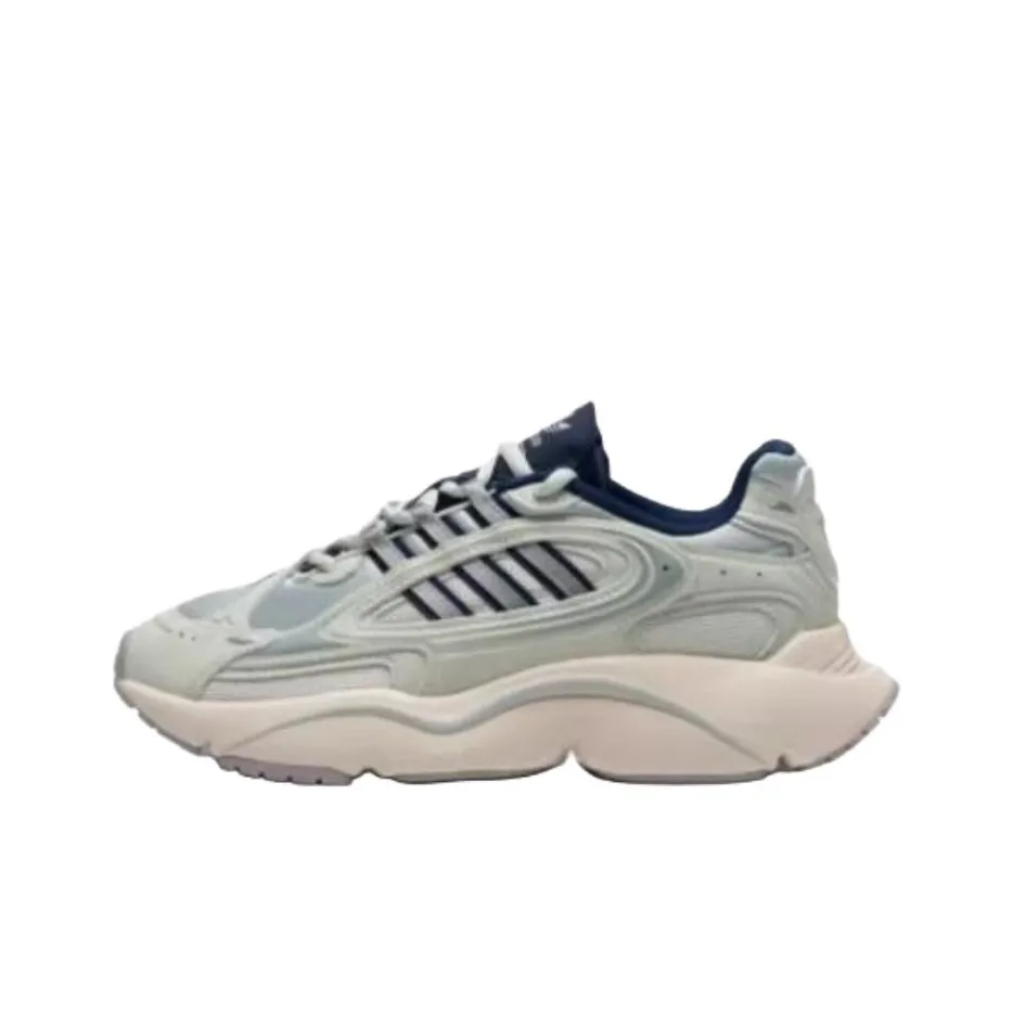 Adidas Originals Ozmillen Slip-resistant Abrasion-resistant Low Top Casual Women's Green Adidas Originals Ozmillen Противоскользящий Устойчивый к истиранию Низкий Топ Повседневный Женский Зеленый