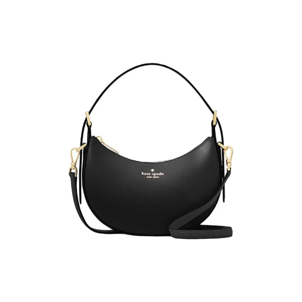 Kate Spade Saffiano Leather One Shoulder Handbag Women's Black