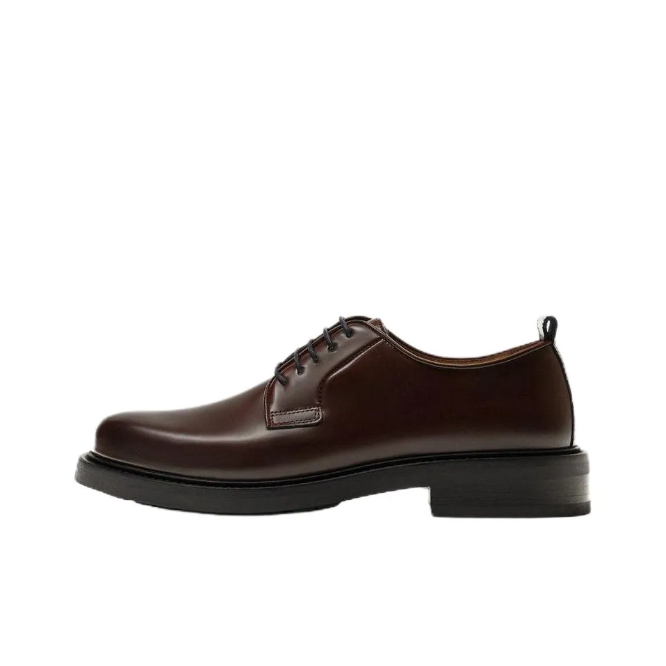 ZARA Dress Shoes Men's Dark Red Color