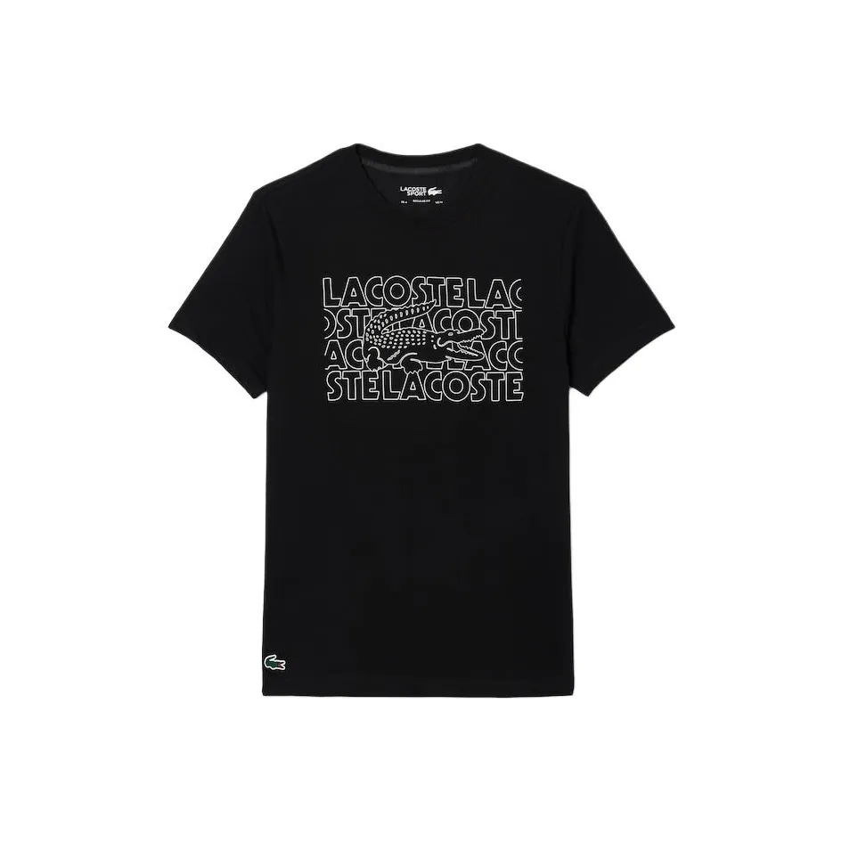 LACOSTE Мужские черные футболки