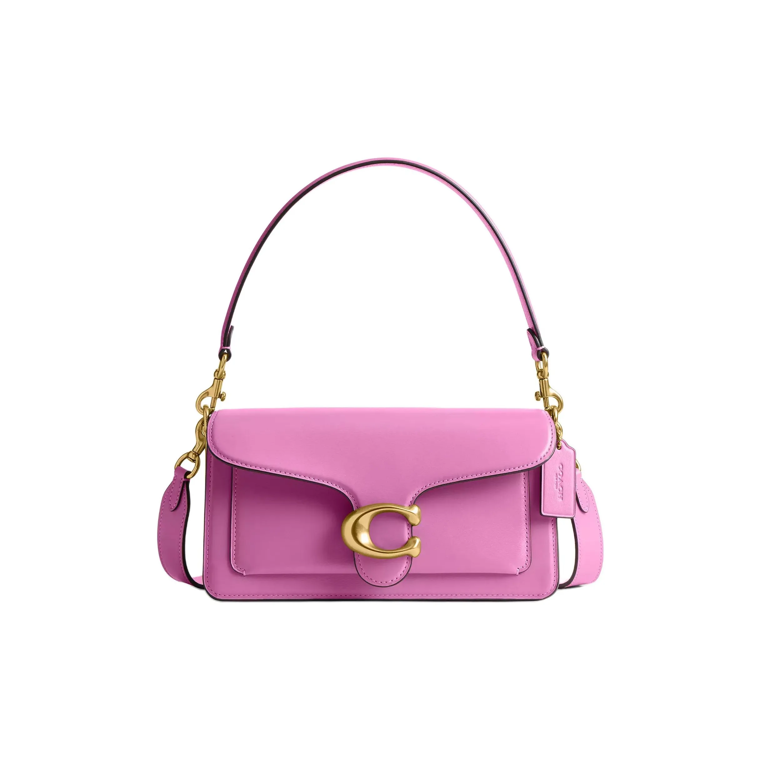 COACH Tabby Телячья кожа Одно плечо Сумка Большая Женская Фуксия