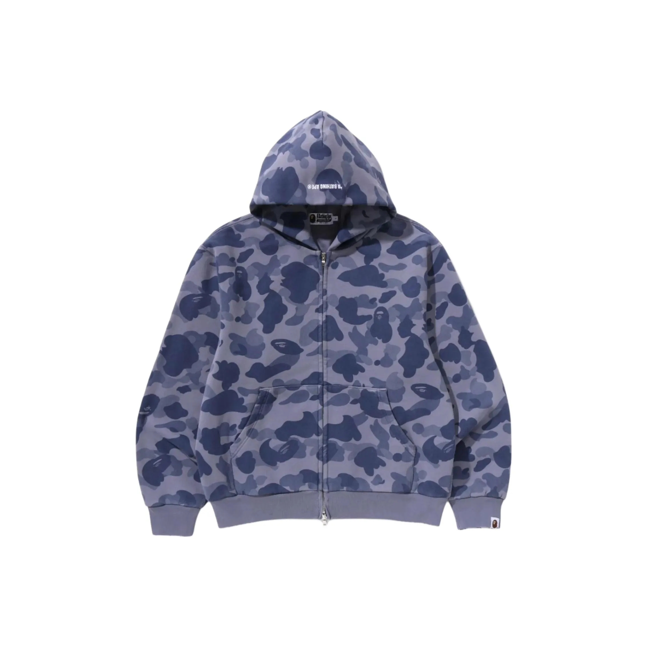 Bape 1st Camo Heavy Wash Cropped Fit Zip Hoodie