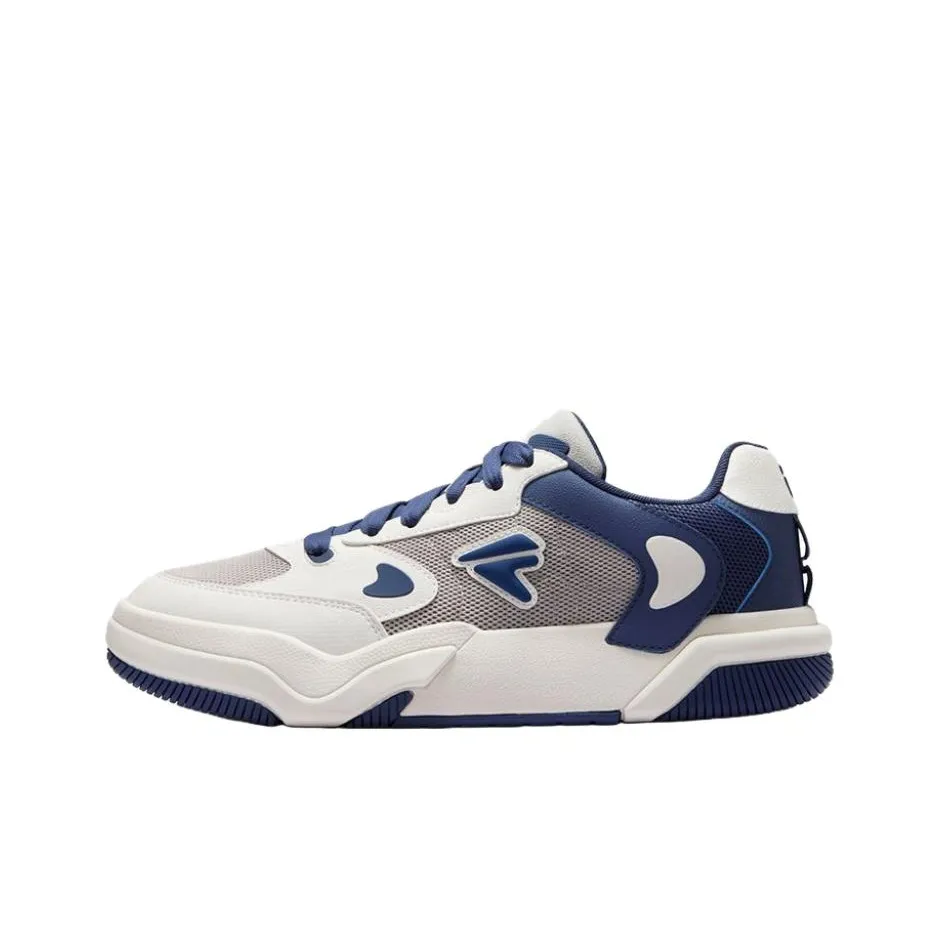 FILA FUSION GRIND Low Top Skateboard Shoes Men's White Blue