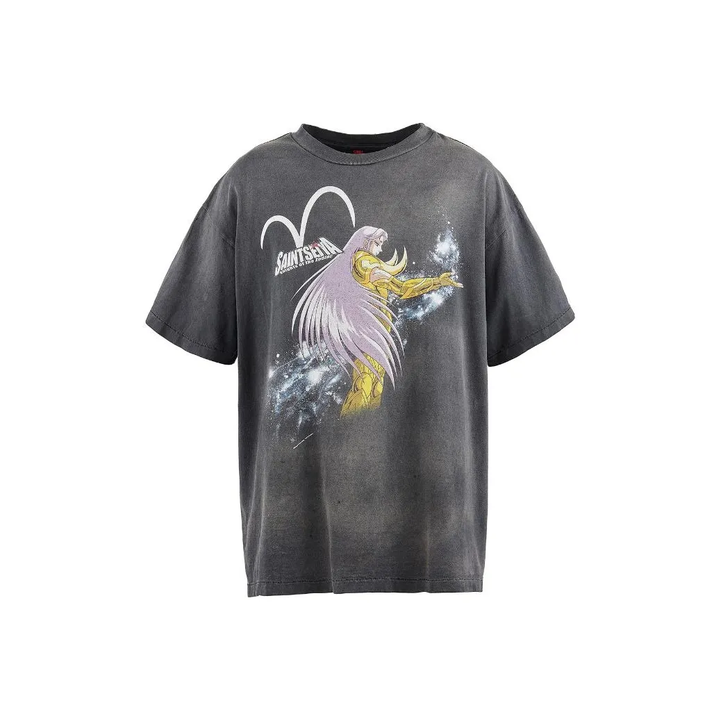 SAINT Mxxxxx x Sean Wotherspoon совместный бренд X Святой Сейя SS24 T Рубашка Унисекс Черный