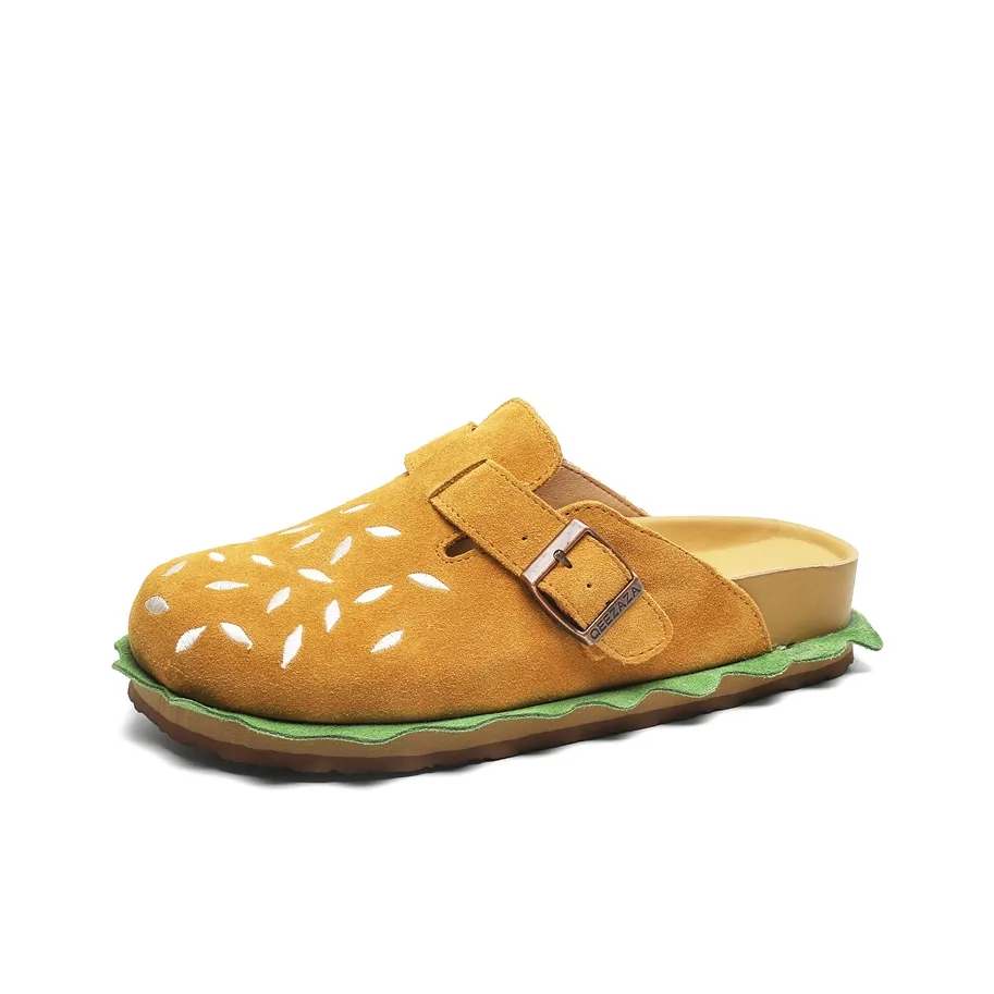 KUNGFUDEER Резиновая подошва шов устойчивость к абразиву противоскользящие домашние тапочки унисекс