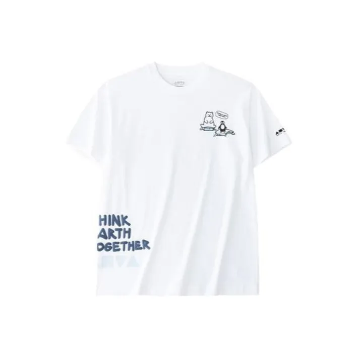 Anta x ZHENGJIUBEIJIXIONG Sports Life Collection T Shirt Unisex Snowflake White