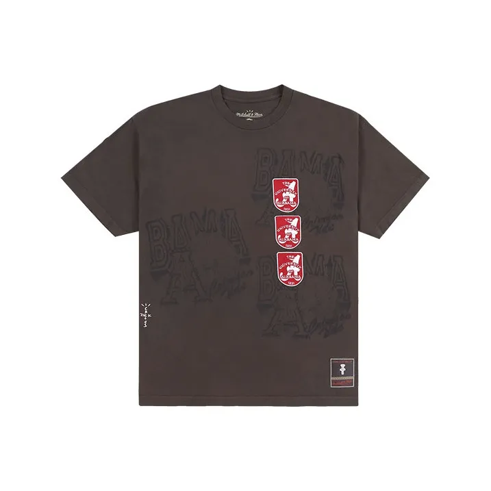 Travis Scott X Mitchell & Ness Alabama Crimson Tide Seal T Shirt