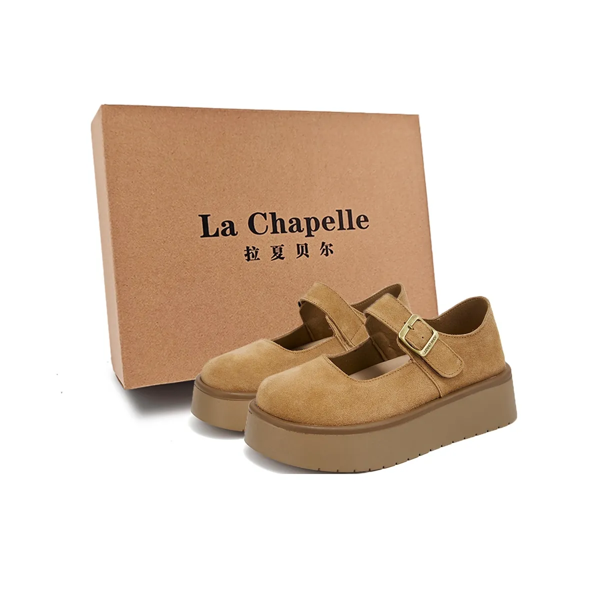 La Chapelle Японский Элегантность Женственный Платформа Туфли Мэри Джейн Женские Коричневый