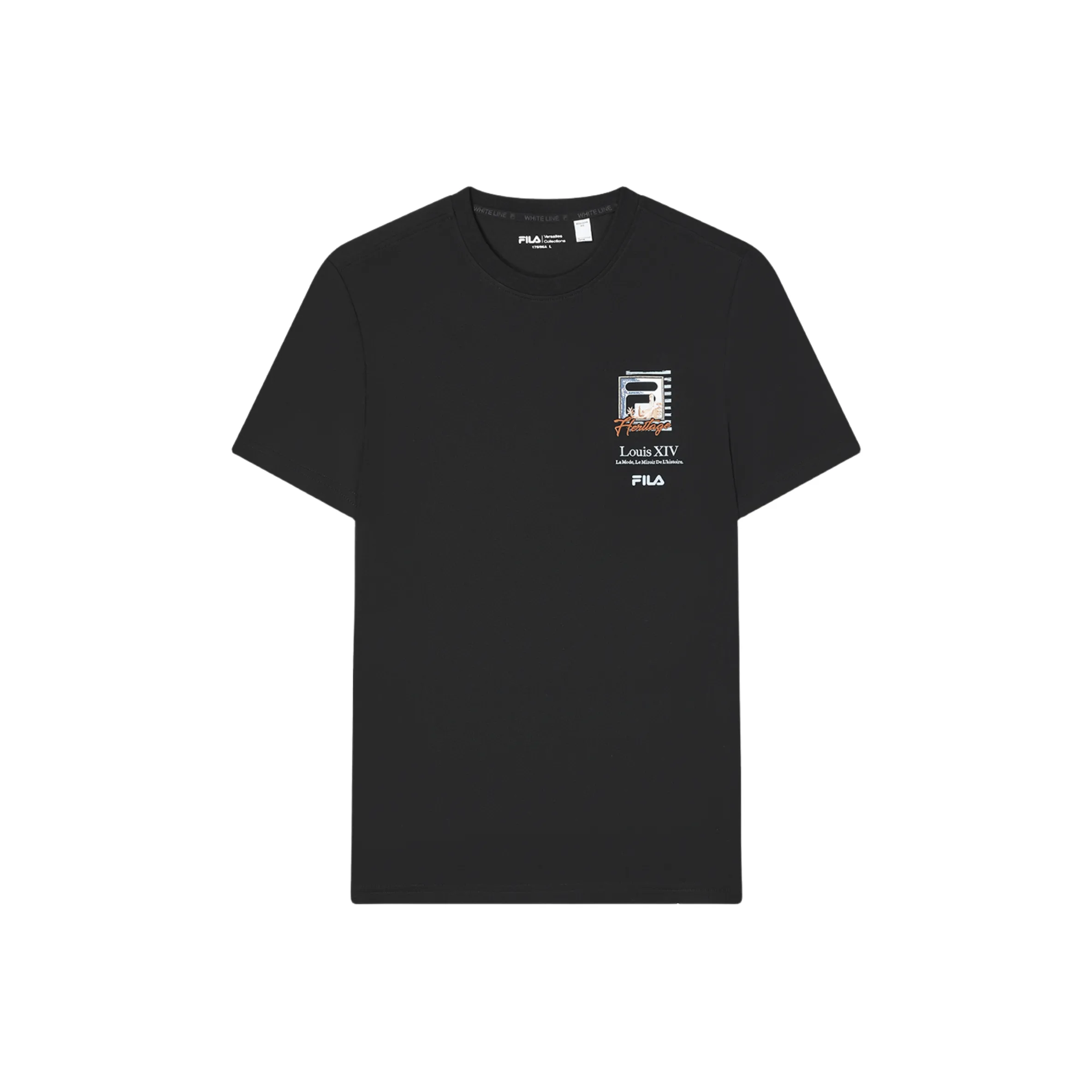 FILA HERITAGE SS24 T Shirt Men's Jet Black