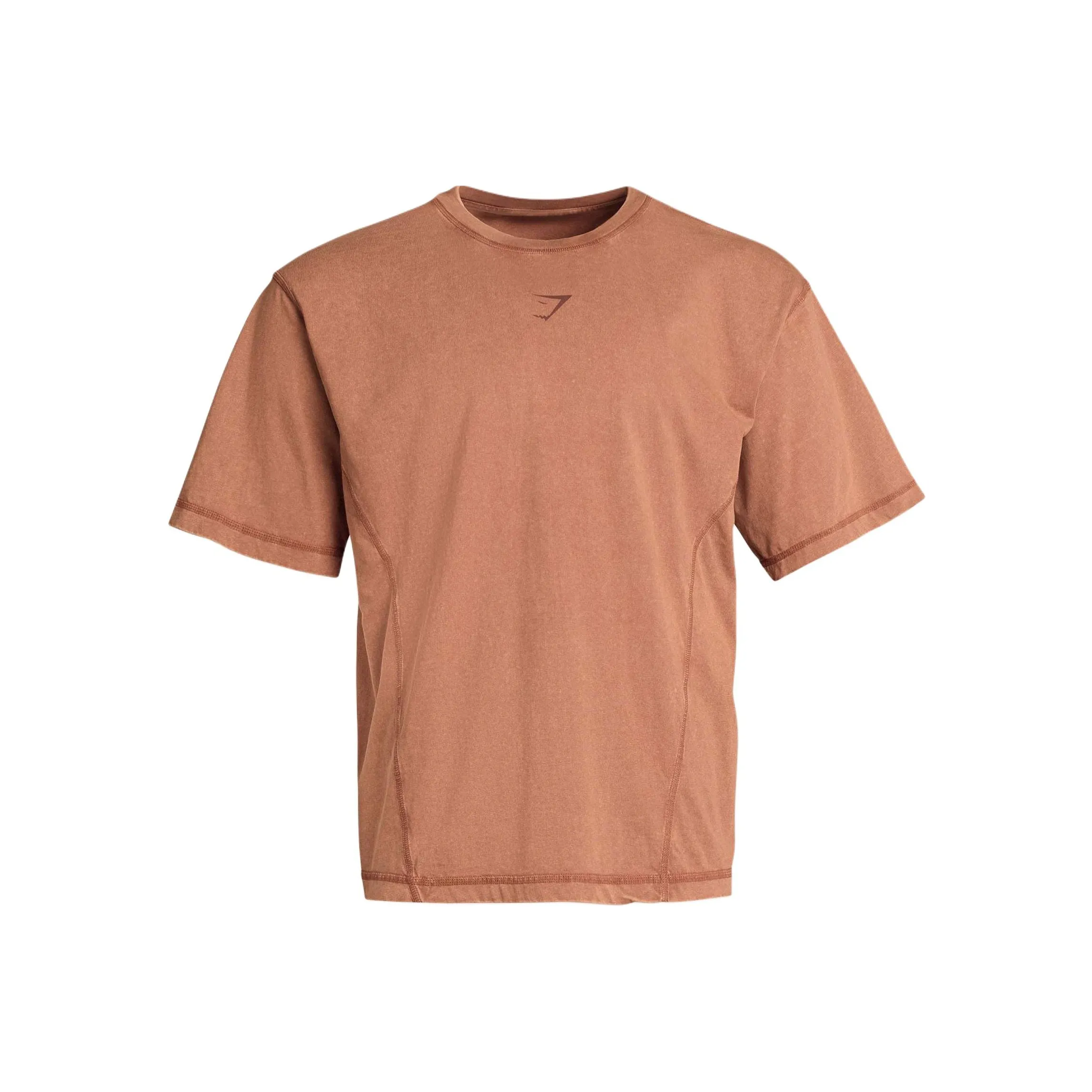 GYMSHARK Heritage Washed T-Shirt T-Shirt Men's Canyon Brown